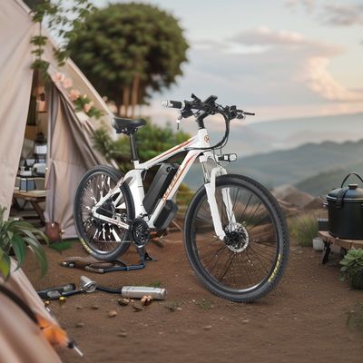สัมผัสพลังงานของ 26&quot; มืออาชีพ K820 Mountain E-Bike 48V 350W มอเตอร์ฮับหลัง