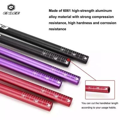 330g / 353g อลูมิเนียมสกัดจักรยานมือ 31.8 * 720 / 780mm สําหรับนักรักจักรยานภูเขา