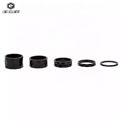 ความแข็งแกร่งสูง สายไฟเบอร์คาร์บอน จักรยานภูเขา Stem Spacers ความสูง 3/5/10/15/20mm