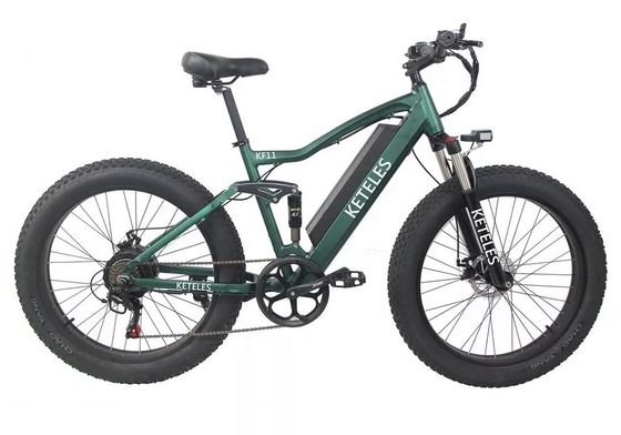 48V 250W มอเตอร์ไฟฟ้า Mountain Bike ด้วยแบตเตอรี่ลิธีอุตสาหกรรม 10AH และแบตเตอรี่อินเทกรีต