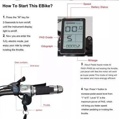 48V 250W มอเตอร์ไฟฟ้า Mountain Bike ด้วยแบตเตอรี่ลิธีอุตสาหกรรม 10AH และแบตเตอรี่อินเทกรีต
