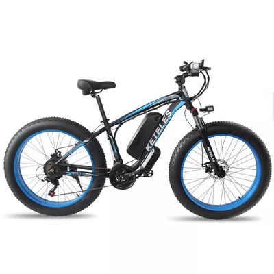1000W มอเตอร์ 18AH แบตเตอรี่ 26&quot; ยางอ้วน ไฟฟ้าจักรยานยนต์ ระยะทางต่อพลังงาน 31 60 กม.