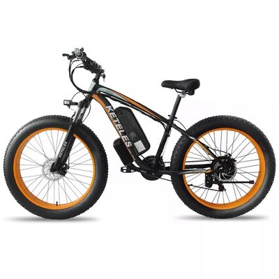 1000W มอเตอร์ 18AH แบตเตอรี่ 26&quot; ยางอ้วน ไฟฟ้าจักรยานยนต์ ระยะทางต่อพลังงาน 31 60 กม.