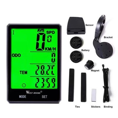 2.8 นิ้ว ABS Bike Computer สําหรับการออกกําลังกายเบา Sensor เครื่องวัดความเร็วไร้สาย โดย Inbike