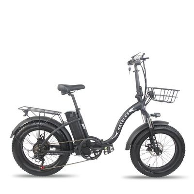 EU Warehouse 1000W 20x4.0 ยางอ้วน จักรยานไฟฟ้าพับด้วยแบตเตอรี่ลิธี 48V 18Ah