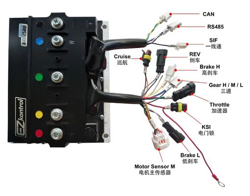 เครื่องควบคุมไฟฟ้าแบบสับสับแบบ 48V 27 ความเร็ว ไม่มีแปรง พร้อม Bluetooth สําหรับจักรยานไฟฟ้าไฮบริด 3KW-20KW