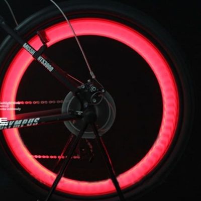 1 x แบตเตอรี่ปุ่มจูง JWA สีซิลิโคน Bike Light Frame สําหรับจักรยานสีสันและสนุก