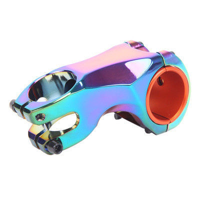 สีแดง 2021 MTB สีสันสแตมสลอย 31.8/35 * 70mm 17 องศาสําหรับ XC AM Road Bike Handlebar