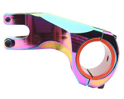 สีแดง 2021 MTB สีสันสแตมสลอย 31.8/35 * 70mm 17 องศาสําหรับ XC AM Road Bike Handlebar
