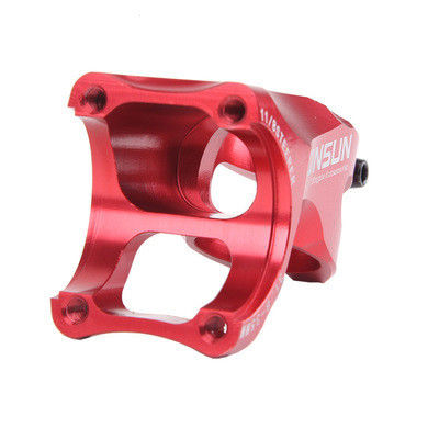 สีแดง 2021 MTB สีสันสแตมสลอย 31.8/35 * 70mm 17 องศาสําหรับ XC AM Road Bike Handlebar
