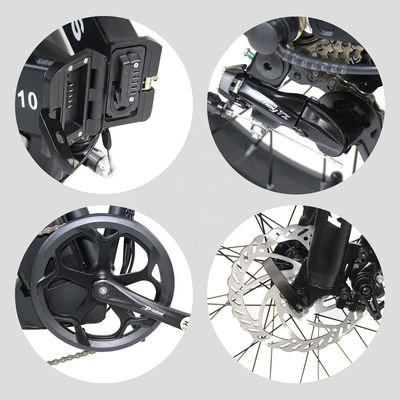 2024 สายตรง 20x4.0 นิ้ว ยางอ้วน พับ E-Bike 1000W กับ 7 ความเร็ว เกียร์ มอเตอร์ฮับหลัง