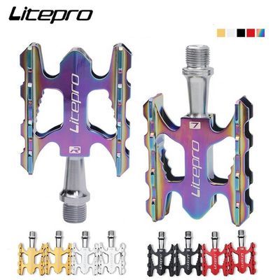 หมุนยาง DU Ultra-Light หมุนยาง MTB ถนนพับจักรยาน CNC Foot Pedal 2021 สินค้า