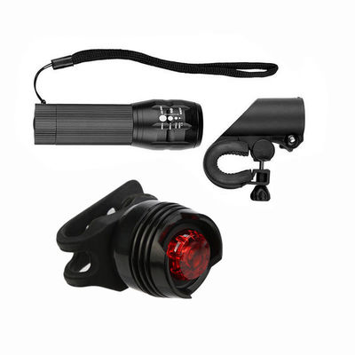3 ใน 1 USB สามารถชาร์จได้ LED กันน้ํา Super Bright Zoom Headlight ไฟหลัง 50g น้ําหนัก