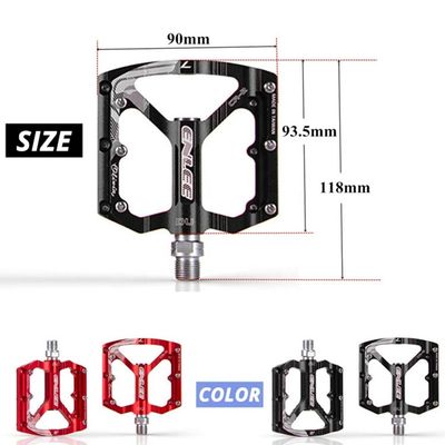2021 ENLEE อัลลูมิเนียมเหล็กเหล็กแดง/ดํา พีดาล ultralight สําหรับ Mountain Bike Road Bike