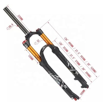 คาร์บอน-วัสดุ MTB จักรยานกระแทกอากาศสําหรับ 26/27.5/29 นิ้ว BMX จักรยานใน 2024