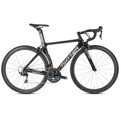TWITTER R7000-22 Speed Road Bike พร้อมเบรคไฮดรอลิกดิสก์และกรอบใยคาร์บอน