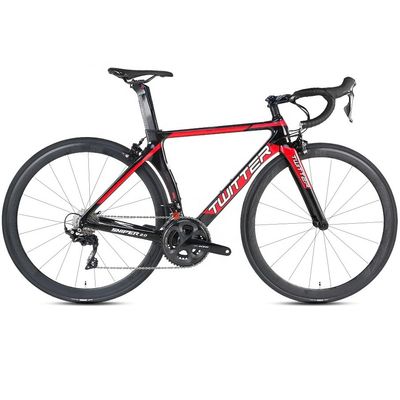 TWITTER R7000-22 Speed Road Bike พร้อมเบรคไฮดรอลิกดิสก์และกรอบใยคาร์บอน