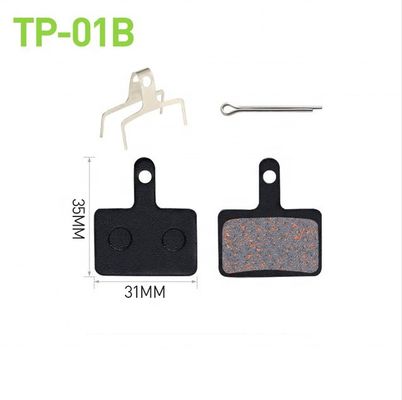 BB5 BB7 Bike Disc Brake Pads วัสดุครึ่งโลหะสําหรับการเบรคเรียบ 35x30.5mm