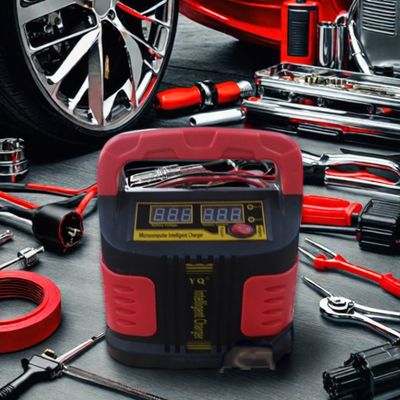 Tiroflx General 15A ชาร์จแบตเตอรี่อัตโนมัติที่ฉลาดสําหรับรถยนต์และจักรยานยนต์ 12V/24V