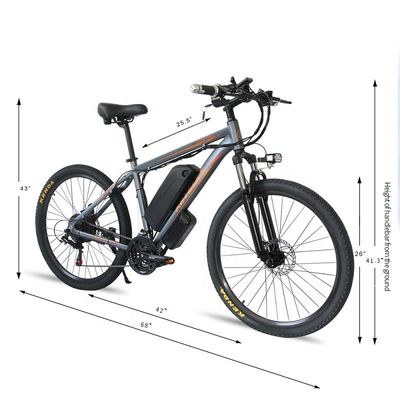 จักรยานไฟฟ้า 26 นิ้ว E-Bike ด้วยแบตเตอรี่ลิธีਅਮ 48V 13Ah และมอเตอร์ 500W ที่มีพลังงาน