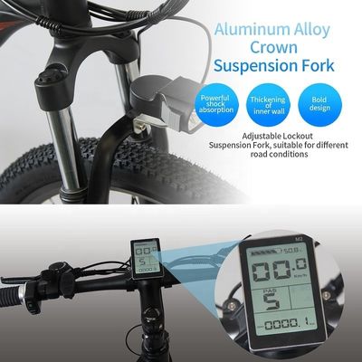 จักรยานไฟฟ้า 26 นิ้ว E-Bike ด้วยแบตเตอรี่ลิธีਅਮ 48V 13Ah และมอเตอร์ 500W ที่มีพลังงาน