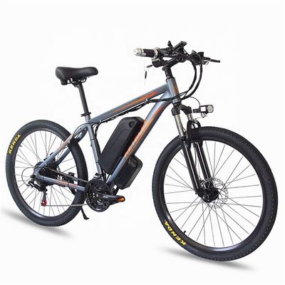 1000W 17.5AH ไฟฟ้า Mountain Bike 26 &quot; Mountain E-bike มอเตอร์ฮับหลัง สับสนธิอลูมิเนียม