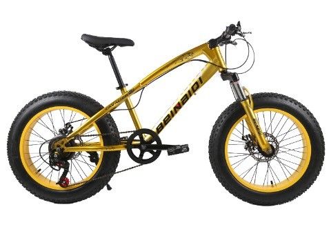 20 นิ้ว เด็กชายชายชายหาด Snow Bike 4.0 ยางอ้วน จักรยานภูเขากับ 7/21/24/27 ความเร็ว