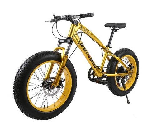 20 นิ้ว เด็กชายชายชายหาด Snow Bike 4.0 ยางอ้วน จักรยานภูเขากับ 7/21/24/27 ความเร็ว