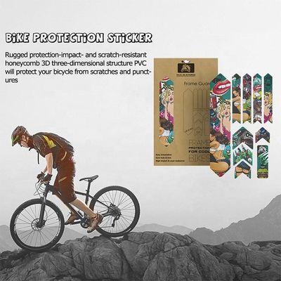 สติ๊กเกอร์จักรยานพีวีซี สําหรับป้องกันกรอบ MTB ที่ไม่เลื่อน และการออกแบบจักรยานทางถนนที่กําหนดเอง