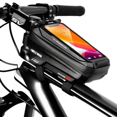 กระเป๋าสะพายน้ํา 6.6in โทรศัพท์ Case กระเป๋าจอสัมผัสสําหรับ MTB แพค 1L ความจุ อุปกรณ์เสริมจักรยาน