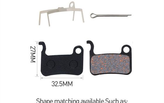 35x30.5mm แปดเบรคโลหะแดงสําหรับเม็ดเบรค MTB Mountain Bike