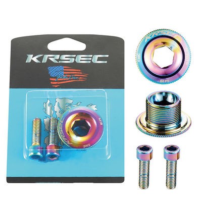 ประเภท CRANK 2021 สีอัลลูมิเนียม Bike Parts M18/M20 MTB Crankset Cover Screw