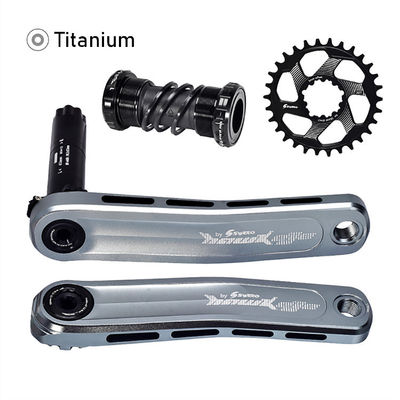 เครื่องขับจักรยาน MTB ด้วยวงแหวนโซ่ 30/32/34/36/38T และความยาวของเครน 170 มม.