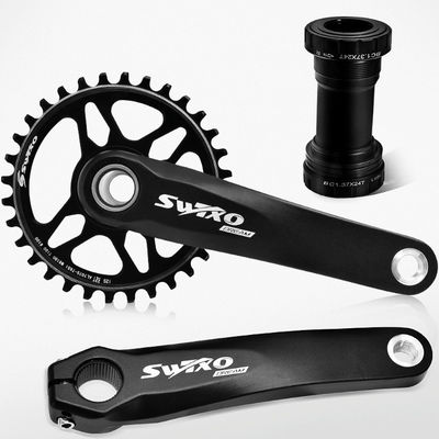 รถยนต์ภูเขา Crankset แบนด์บราคเกตด้วย 170 มิลลิเมตร Crank Arm และ 32/34/36/38T Chainwheel