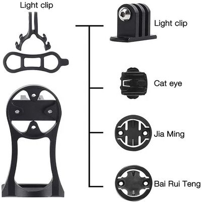 กล้องมือถือ จักรยานเครื่องวัดความเร็ว เหนือกับ จักรยาน Stem Mount และ ไฟฉาย